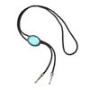 Western Cowboy Bolo Tie Gemstones Necktie Necklace Costume for Sweater American Bolo Tie Western Jewelry