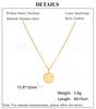 Cazador Small Sun Pendant Necklace for Women Round Minimalist Double Chain on Neck Gift Stainless Steel Jewelry 2026 Wholesale