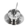 3 teile/satz Isolierte Kaffeetasse Set Edelstahl Doppelwandige Tassen Milch Tee Tasse mit Untertasse Löffel