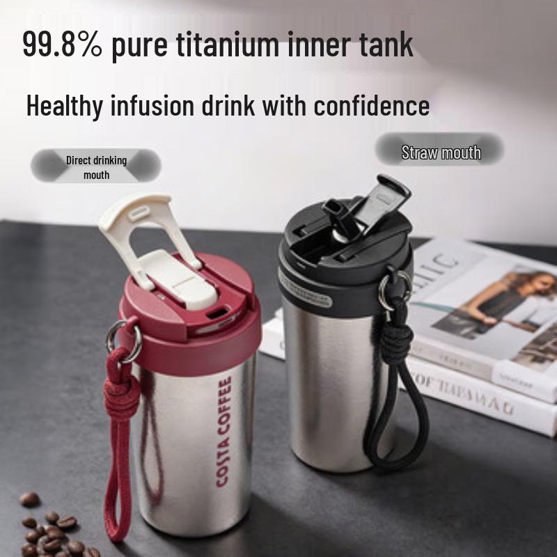 COSTA Double Drink Pure Titanium Insulated Tumbler
