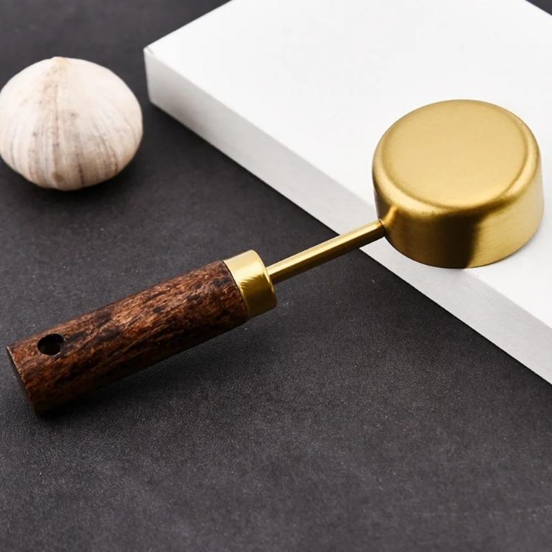 1 Stück Messlöffel mit Holzgriff Neu 10ml Edelstahl Kaffeelöffel Milchpulver Kaffeepulver Teelöffel Zuhause
