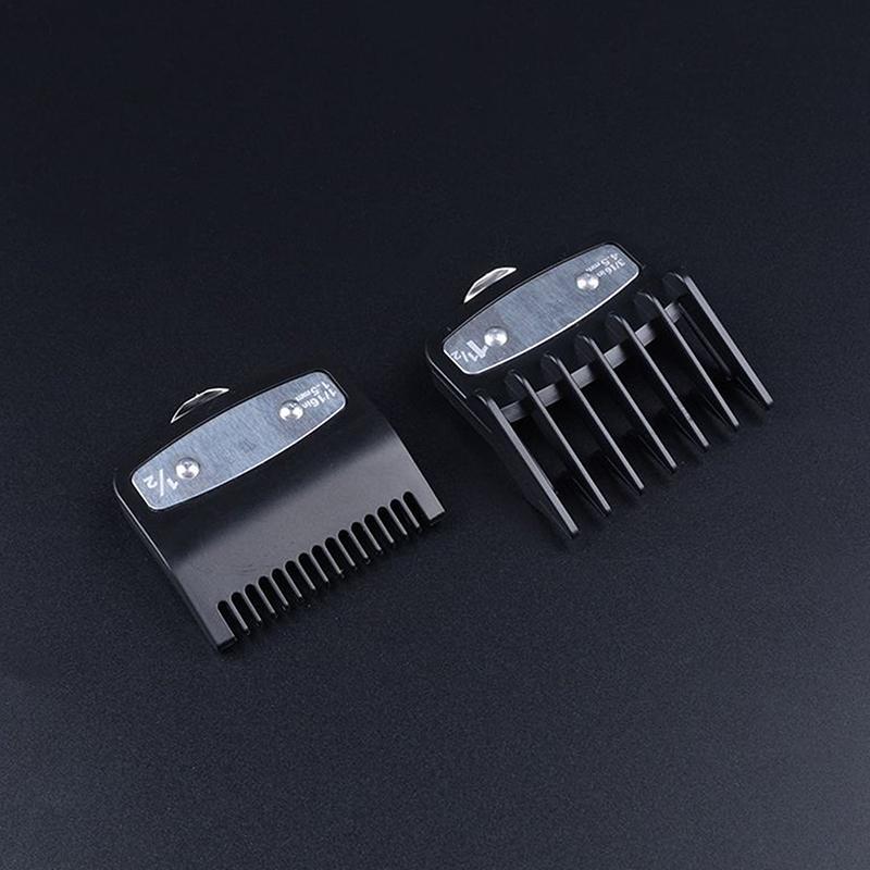 2 Pièces Sabots de Tondeuse à Cheveux Peignes Guides Tondeuse Guides de Coupe Accessoire Outils de Coiffure Compatibles 1,5 mm 4,5 mm
