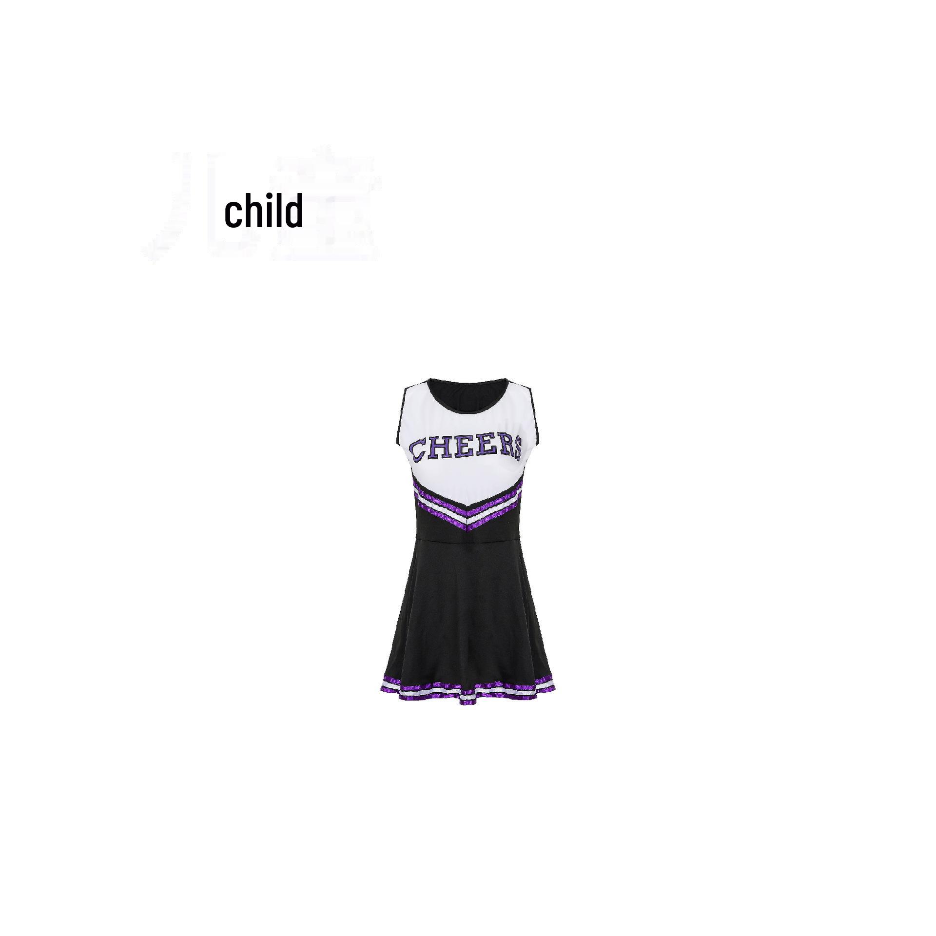 

Костюмы для девочек-чирлидеров для выступлений на сцене и в школе Height 150cm чёрный