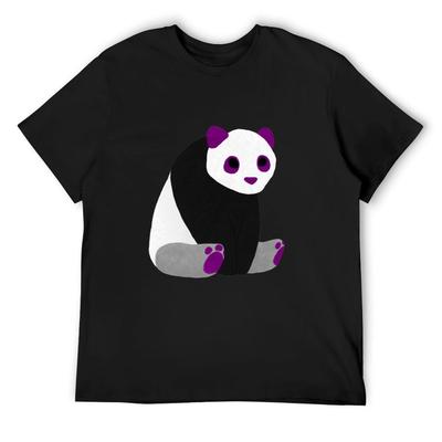 Ace Panda T-Shirt Oversized Plus Size Clothes Customs Design Your Own Kawaii Clothes Mens Plain T Shirts