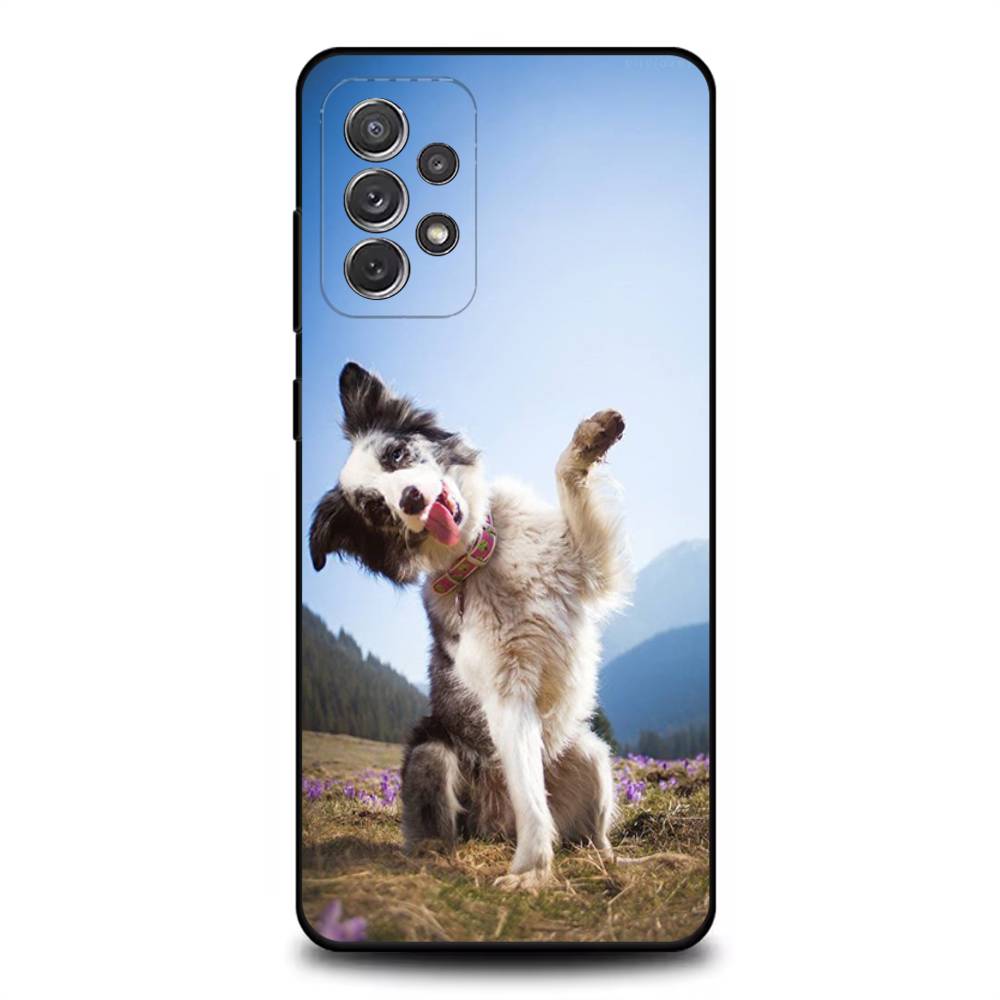Border Collie Dog Phone Case For Samsung S25,S24,S21,S22,S23,S30,Ultra,S20,Plus,Fe,Lite,Note,10,9,5G Black Cover