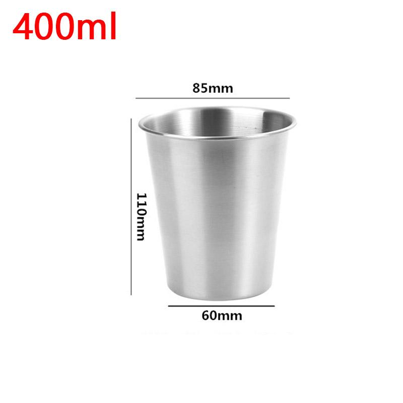Stainless Steel Metal Cup Beer Cup White Wine Glass Coffee Roller Outdoor Travel Camping Water Cup Kitchen Drinking Coffee Cup