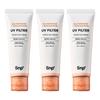 Glutathione Niacinamide UV Filter Toning Sunscreen SPF50+ PA++++ 50ml X 3ea - Triple Value Pack