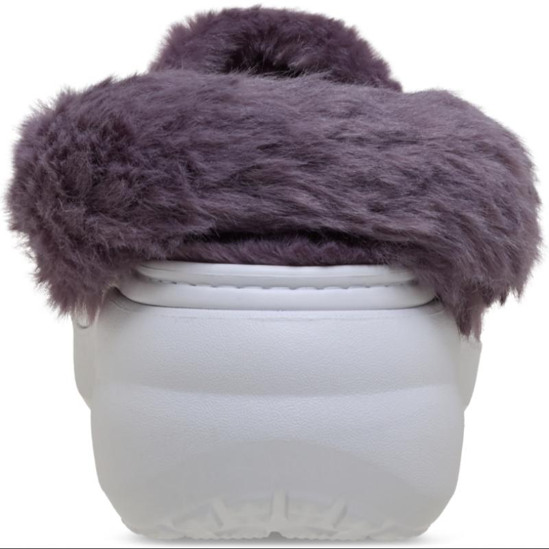 Crocs Classic Platform Fuzz Lined Clogs 212854 5bo