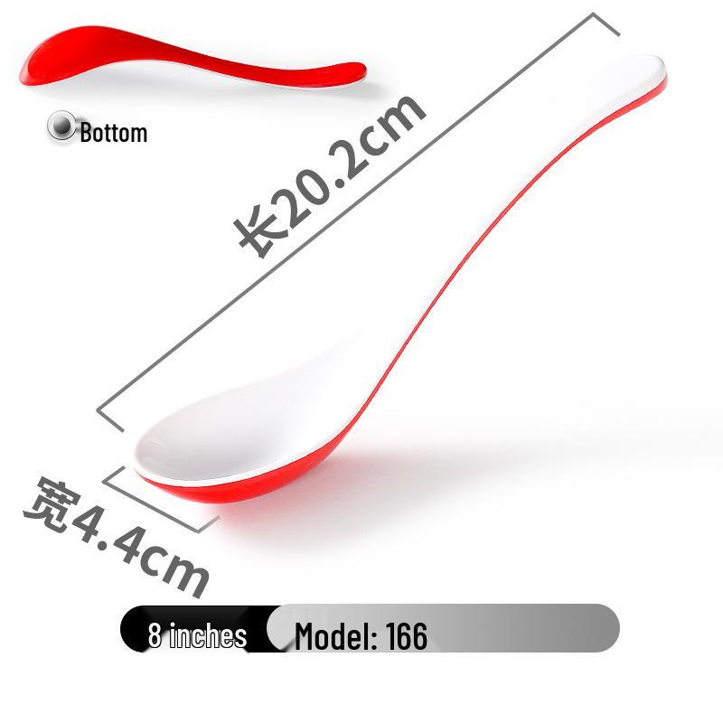 Xiangyuanmei Colorful Melamine Soup Spoon - Restaurant & Hotel Stirring Spoon, Imitation Porcelain, Plastic, for Hot Pot