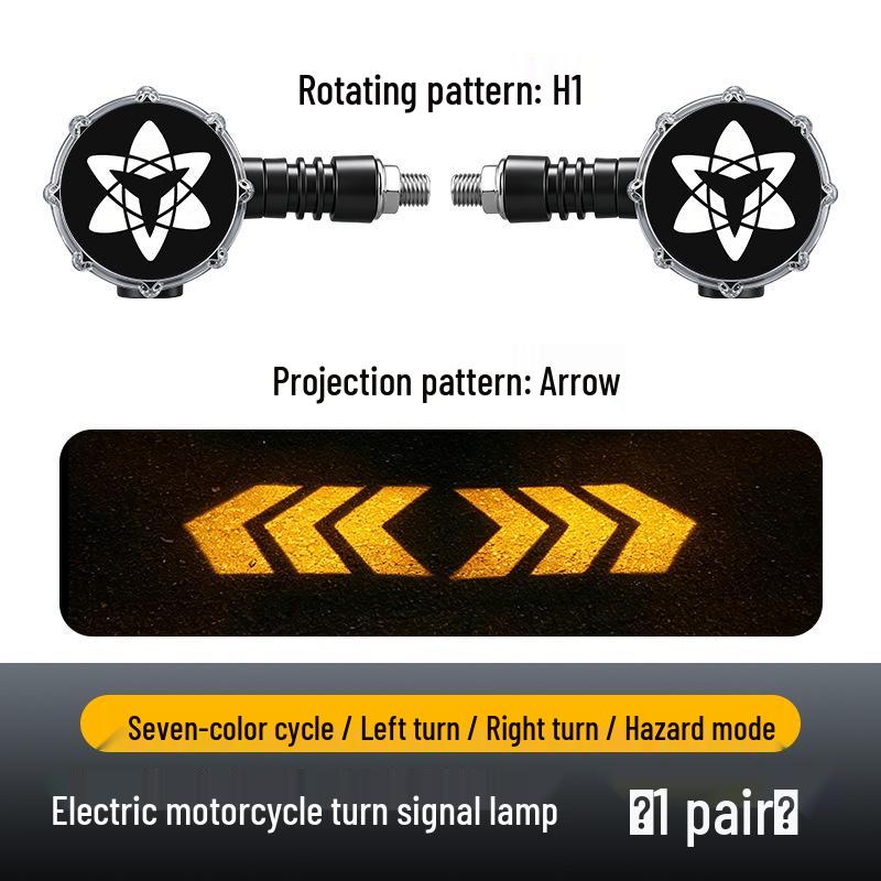 LED Flowing Water Motorcycle Turn Signal, Super Bright 12V Direction Indicator for Electric Vehicles and Scooters