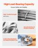 Steel Banding Strapping Kit, Heavy Duty Banding Sealer Tool with 122 M Binding Straps, 400 Metal Clasps, Manual Pallet Packaging Strapping Kit for