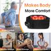 Unisex Red Light Waist Massager Board with 102 Beads Heating Back Widening Adjustable Menstruation Relief Massage Tool