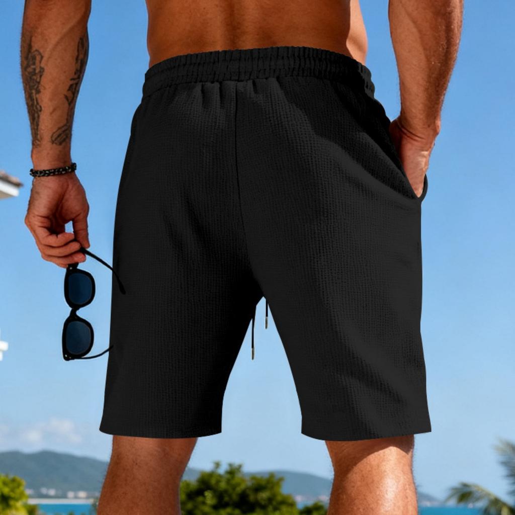 Heren Casual Sport Plain-colored Korte Broek - Heren Ademende Vijfzakken Korte Broek