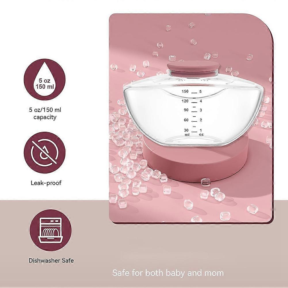 2er-Pack Muttermilch-Aufbewahrungsflaschen für Momcozy Upgraded M9, Muttermilchbehälter, Stillzubehör