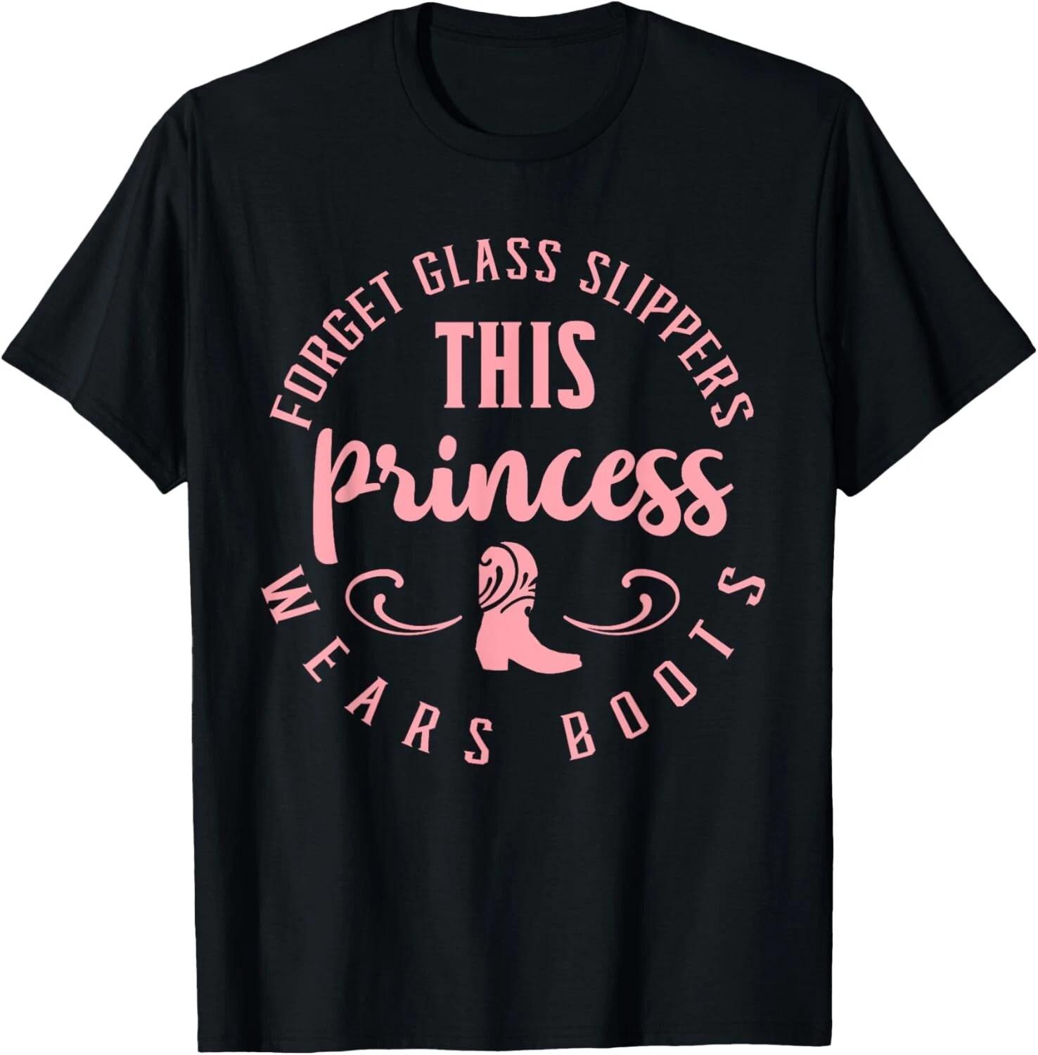 

Princess Cowboy Boots Western Cowgirl Girls Gift Unisex T-Shirt 2XL