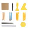 30Pcs Clay Sculpture Tool Carving Knife Drill Pen Indentation Stick Pottery Shaping Utensil