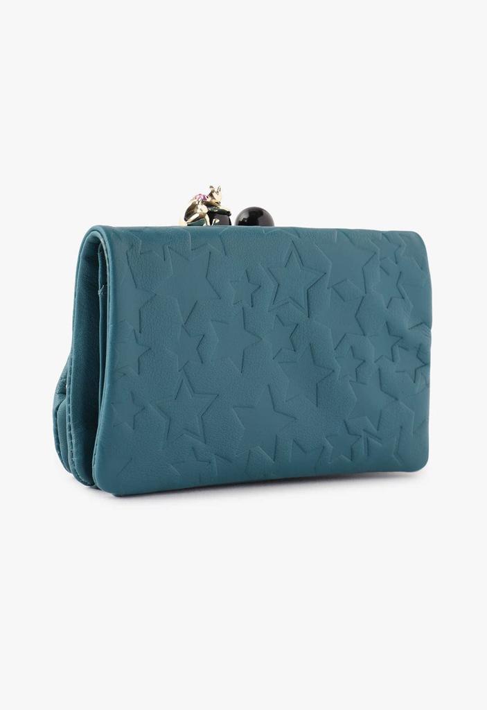 Bifold Wallet Playing Cat Dark Green one size [ANNA SUI] Women's