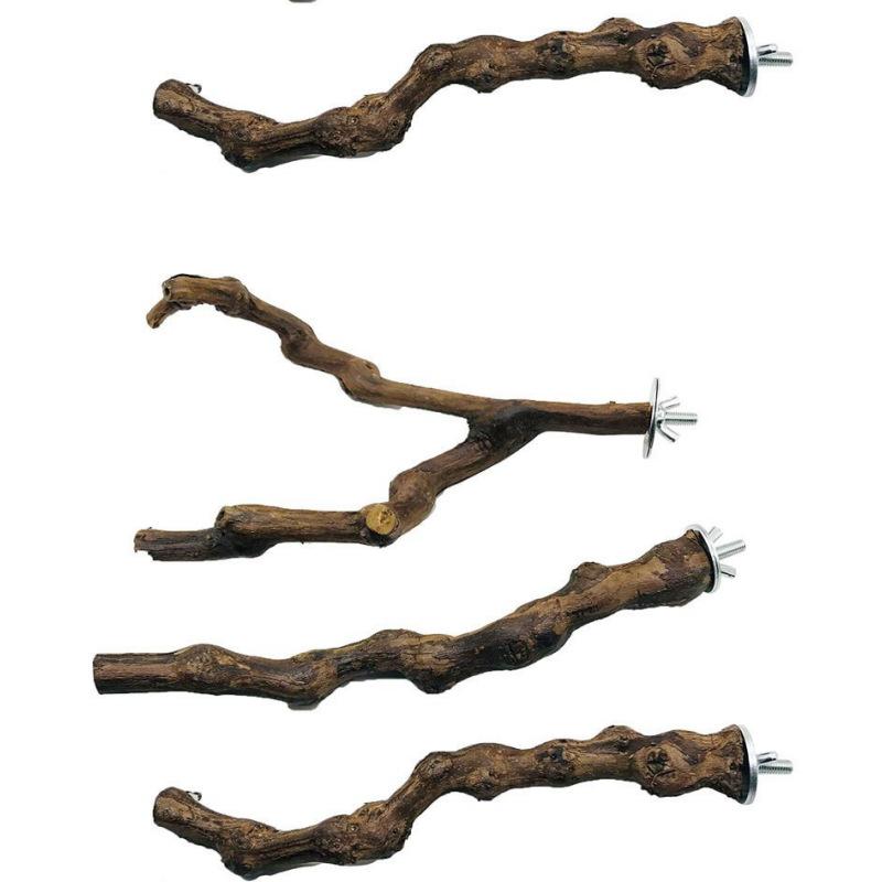 Parrot Toy Set: Combination Stand, Tree Fork, Grape Stick, Vine and Birdcage Rod