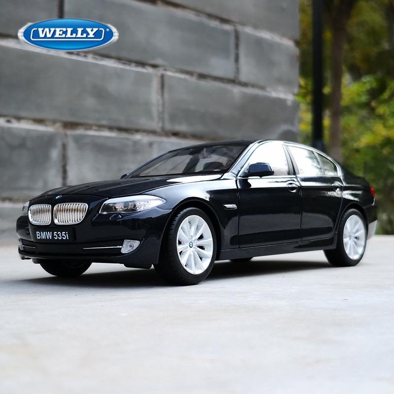 Welly 1/24 BMW 5 Series 535i 535 Alloy Car Model Diecasts Metal Vehicles Car Model High Simulation Collection Childrens Toy Gift