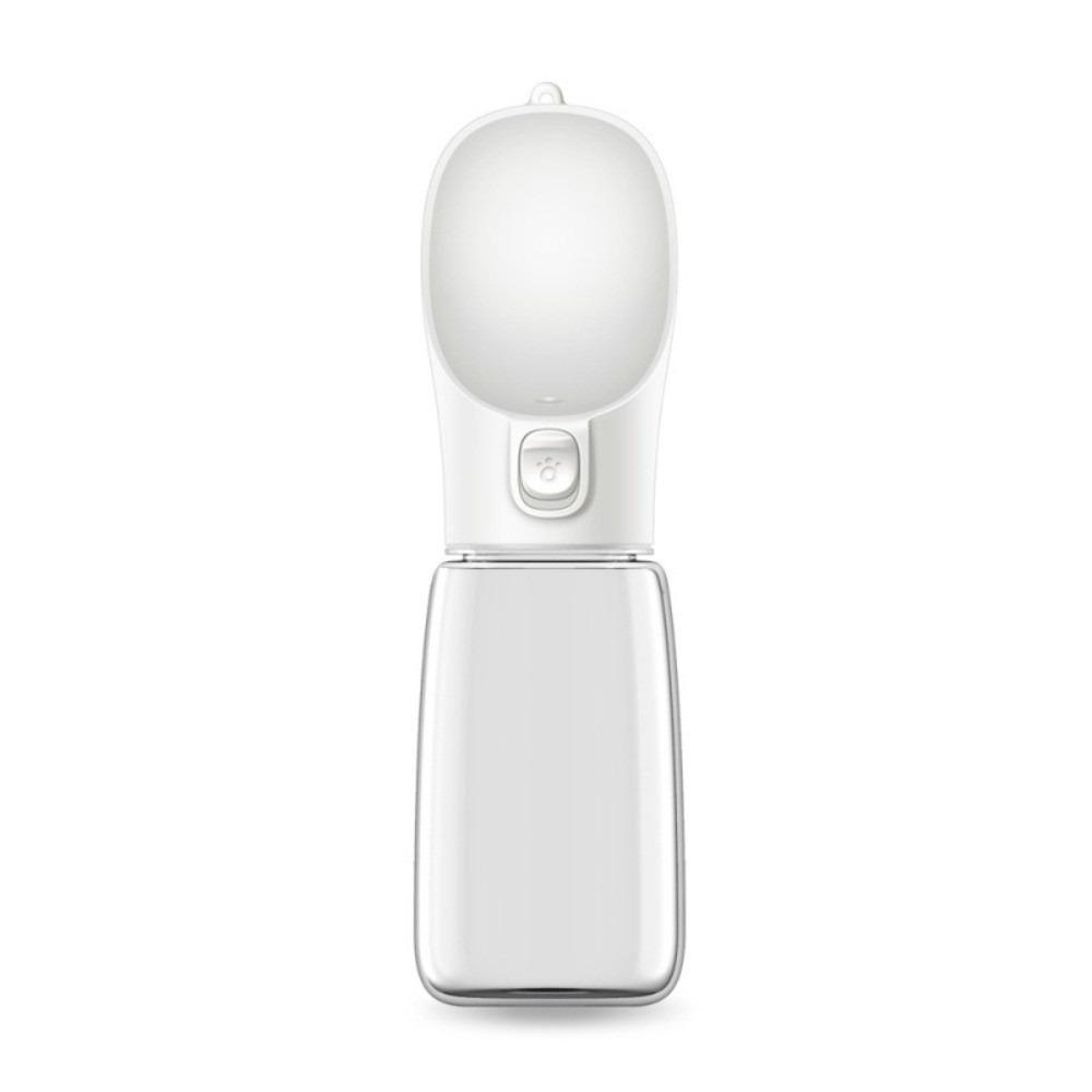 

Portable Dog Water Dispenser Plastic Pet Water Feeding Supplies Outdoor Dog Water Bottle Hiking 550ML White