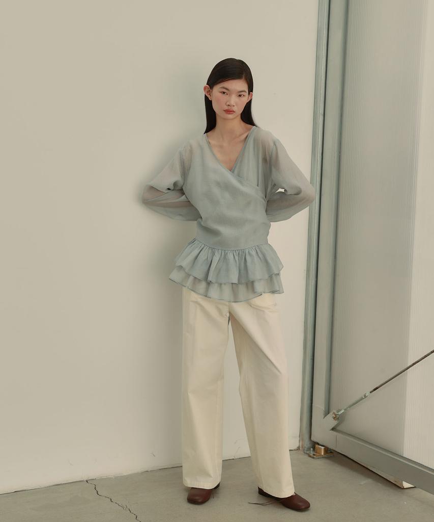 OURO Cotton Strap Pants [ Cream ]