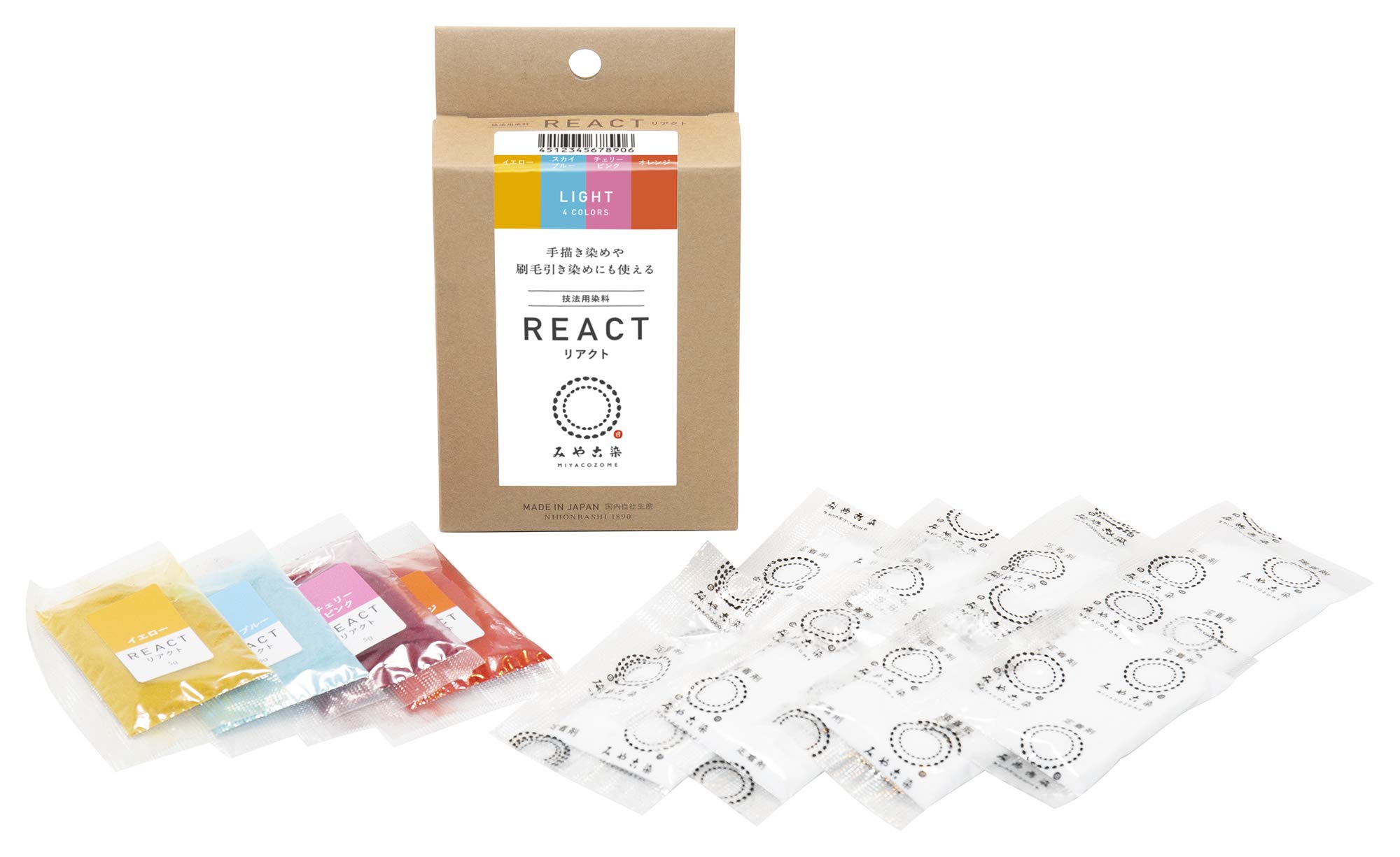 

Katsuraya Fine Goods Техника окрашивания Miyakozome REACT Светлый набор 4 цвета