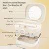 Transparent Denture Soaking Cleaning Box Portable Orthodontic Retainer Case  False Teeth
