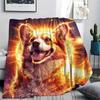 Dog Print Flannel Blanket, High quality Comfortable for All Seasons, Home Decor, Warmth and Comfort, Perfect for Christmas Gifts