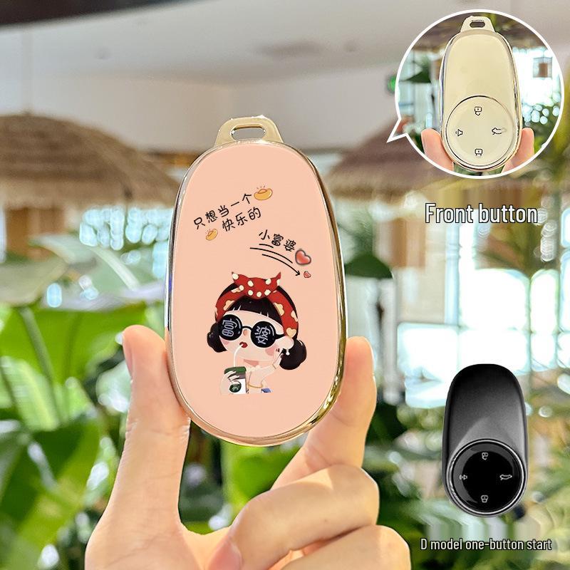Nezha S GT Pro TPU Key Case: Cartoon Design for Men & Women, 24 Models Available