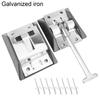RV Door Holder T-Style Latch Camper Trailer Entry Stainless Steel With Rivets Outdoor Truck Motorhome Cargo Easy Install