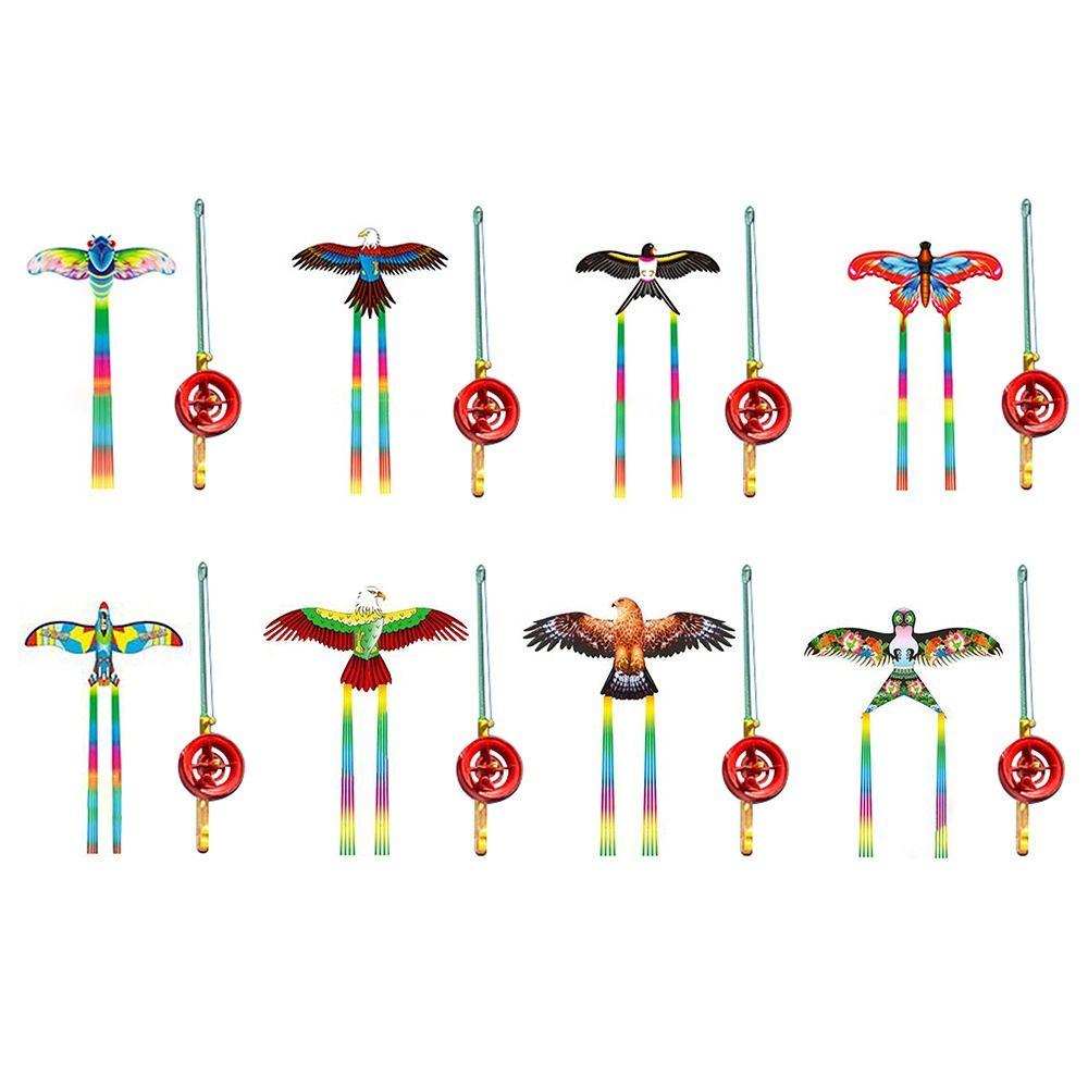Parrot Eagle Swallow Airplane Butterfly Large Eagle Kites Fishing Rod Kite  Garden Outdoor Sports