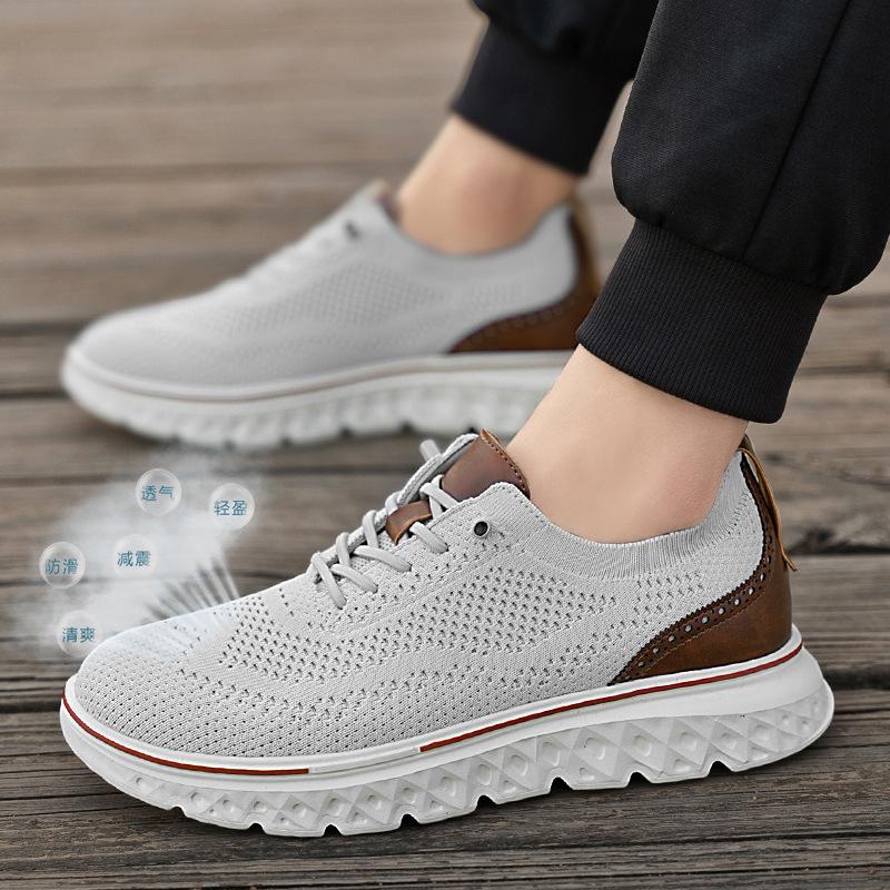 Men's shoes mesh board shoes spring and summer men's casual sports board shoes cloth shoes men's large size shoes