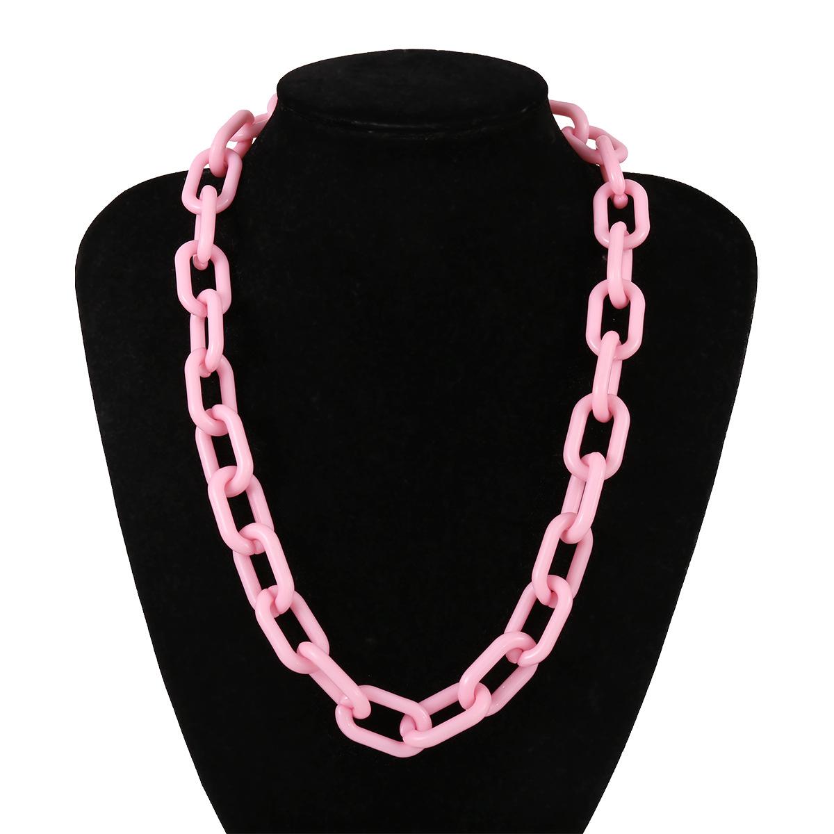 

Женская цепочка на шею, модное красочное акриловое толстое ожерелье для женщин и мужчин, богемное пластиковое колье-воротник, ожерелье, ювелирные изделия, подарки