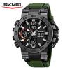 SKMEI 2499 Alarm Clock Watch reloj hombre Business Classic Digital Watch Sports Dual Display Watch Waterproof Multi functional
