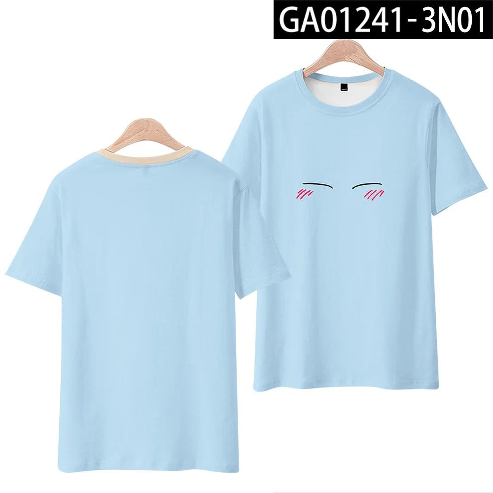 That Time I Got Reincarnated As A Slime Rimuru Tempest 3D Print T Shirt Women Men Summer Short Sleeve Funny Tshirt