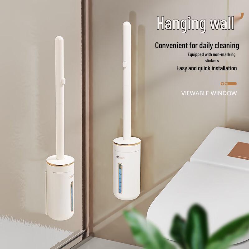 Self-Cleaning Disposable Toilet Brush Kit
