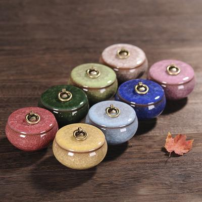Barattolo per Conservazione Tè Caffè Zucchero Artigianato Cinese Decorazione Mini Barattolo in Ceramica Bottiglie e Barattoli per Conservazione Cucina Contenitori Decorazione Casa Nuovo