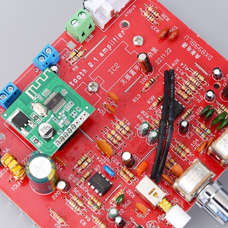80Wx3 DC12V Power Amplifier Board High Power Bluetooth Lossless 2.1 Channel Vehicle Computer Speaker Sound Amplifier