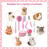 8-piece Cat Brush Beauty Kit with Pet Nail Clippers and Files Pet Self-cleaning Kit Flea Comb Pet Shampoo Bath Brush Pet Sheddin