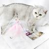 Puntos Pet Cats Kitten Bell Feather Dragonfly Shape Teaser Wand Replacement Head Toy