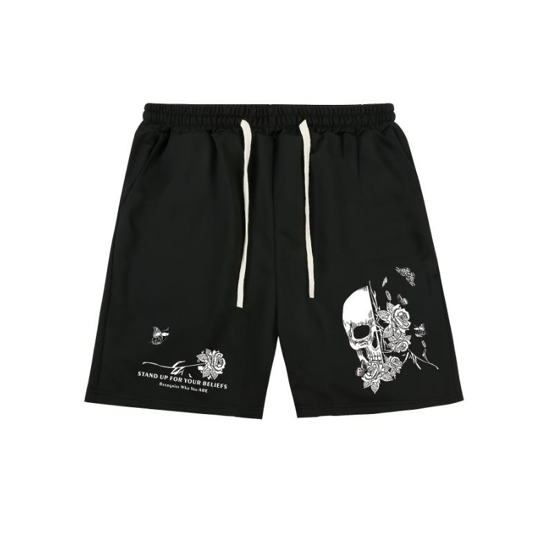 New Men s Fashion Personalized Printed Shorts Sweatpants Casual Loose Sweatpants M