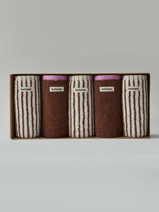 KOTONA Home Body Favorite Lost Brown 5P Lost Brown