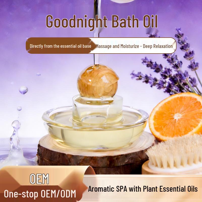 Good Night Bath Oil: Deep Relaxation Aromatic Spa Essential Oil for Massage and Moisturizing. 50ml