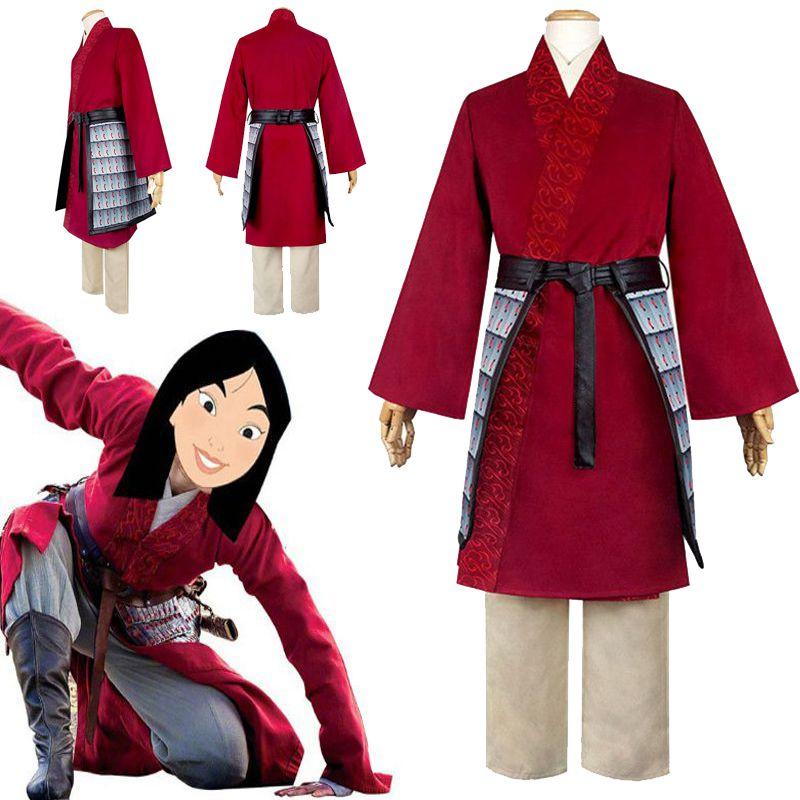 Elegant Hua Mulan Chinese Hanfu Cosplay Costume For Women And Girls With Full Set Wig