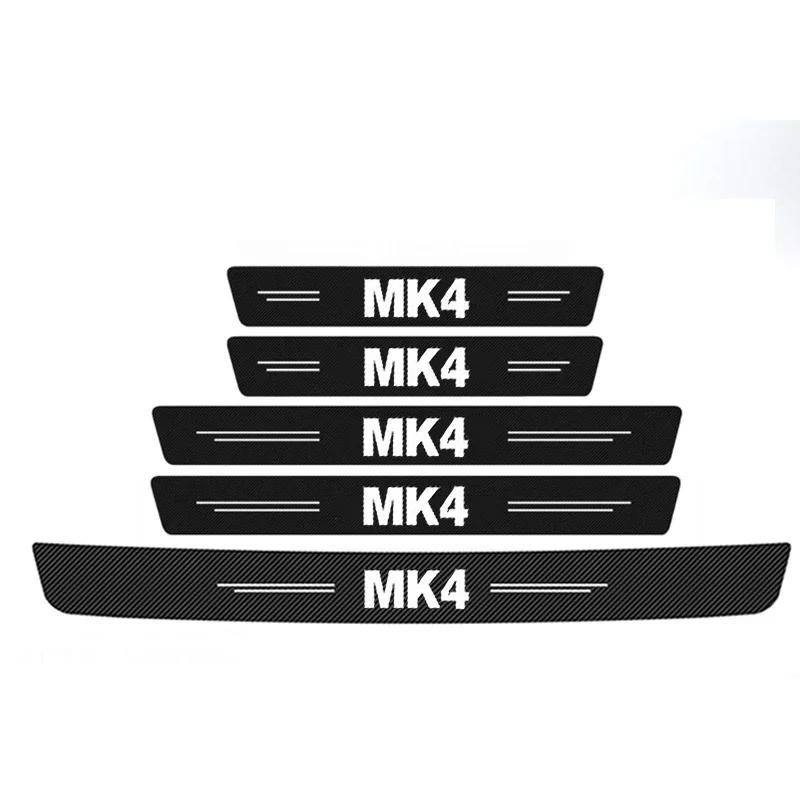 Car Trunk Door Bumper Scratch Guard Strips for Volkswagen VW Golf MK4 Badge 2021 2020 2019 Threshold Door Sill Protector Sticker