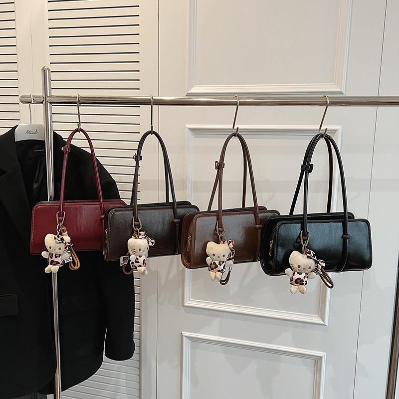 Korean Retro Large-capacity Shoulder Bag Women's 2026 Early Spring New Simple and Fashionable Underarm Bag Commuter Handbag