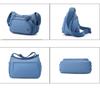 JIANLINST Mini-Schultertasche für Damen, Nylon, Wasserdicht, Geldbörse, Pochette, Crossbody, Klein, Leicht, Mehrschichtig, Großes Fassungsvermögen, Pendeln,