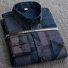 Nuove Camicie a Quadri per Uomo Taglie Forti Tempo Libero Uomo 100% Cotone Invernali Calde Flanella Casual a Quadri Oversize Manica Lunga