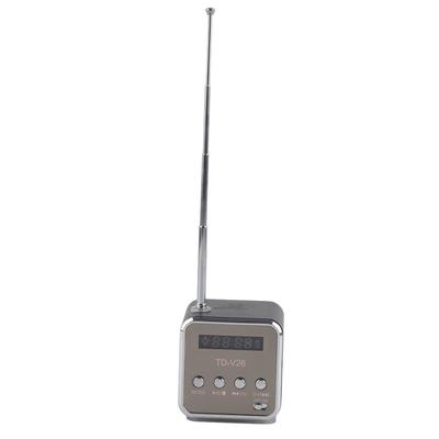 Mini-luidspreker Muziekspeler Draagbare FM-radio PC Mode Ondersteuning TF-kaart en U-schijf Zwart