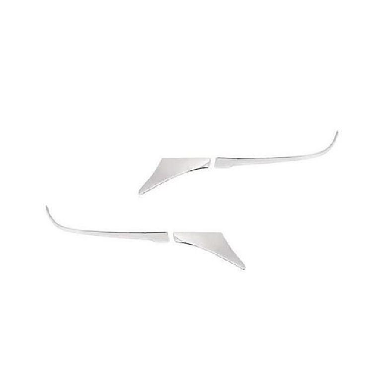 Silver Titanium Anti-Scratch Strip Steel Rear View Mirror For Toyota Camry 18-23